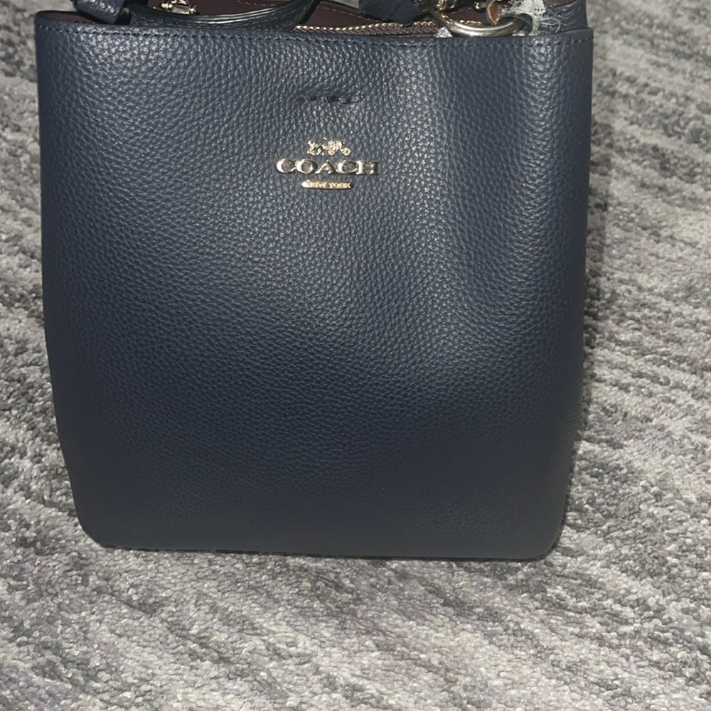 Navy blue Coach Willow crossbody/shoulder bag